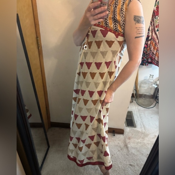 Zola Earthly Fashions Earth Tone Geometric Tunic Dress - Picture 3 of 10